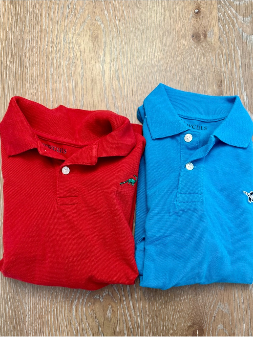 Crewcuts Boys Polo Bundle in Red and Bright Blue